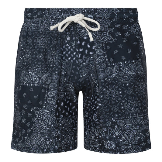 BANDANA BLACK - MEN SWIM SHORT