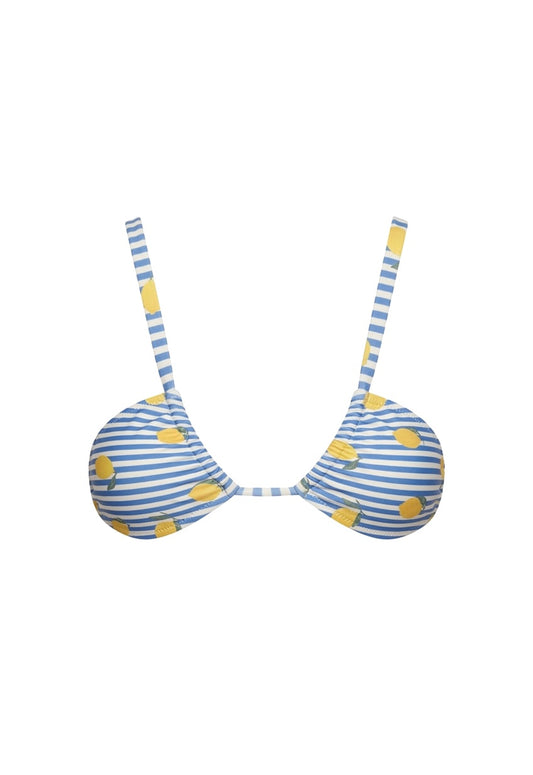 LEMON STRIPES - LONG TOP